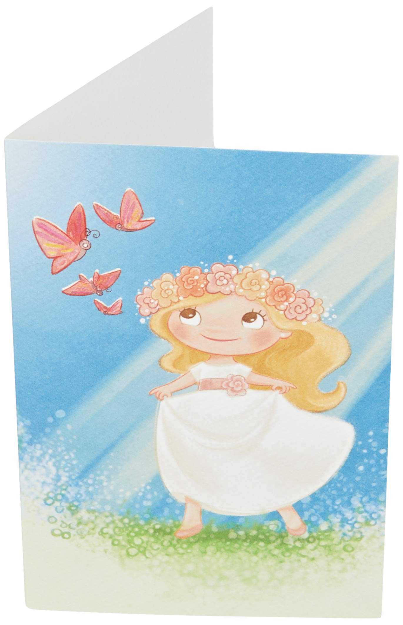 Mopec X9780 Communion Photo Frame Girl Meadow Blonde, Pack of 25, Cardstock, Multi-Colour, One Size