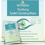 NOVEHA Hypochlorous Acid Eyelid Wipes 60pk Dry Itchy Eyes Styes Blepharitis view 1