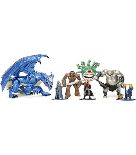 Amazon.com: Jada Toys Dungeons & Dragons Nanofigs Set of 4