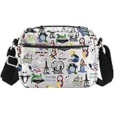 ENSIANTH Horror Movie Inspired Messenger Bag Skull Merch Jack Sally Fans Gift Zero Ghost Dog Crossbody Bag (Ghost HengCB)