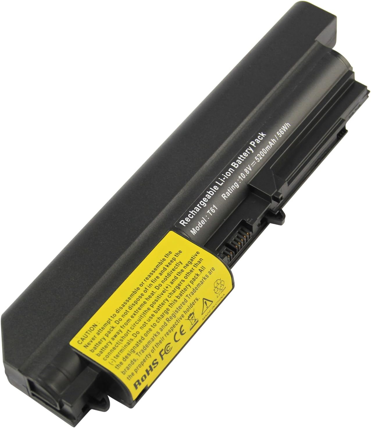 AC Doctor INC Laptop Battery for IBM Lenovo Thinkpad R400, ThinkPad R61, Widescreen 14.1" ThinkPad R61i, ThinkPad T400, ThinkPad T61, 5200mAh/10.8V/6-Cell