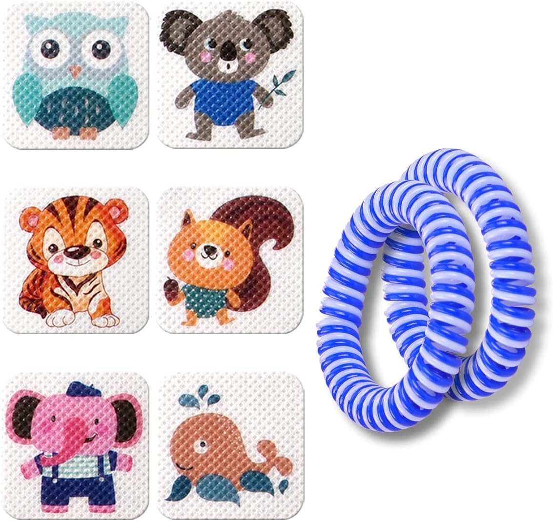 BuggyBands 120 Pack Mosquito Patches Stickers for Kids Adult - Nature Citronella, Lemongrass and Eucalyptus, Up to 24 Hour of Protection