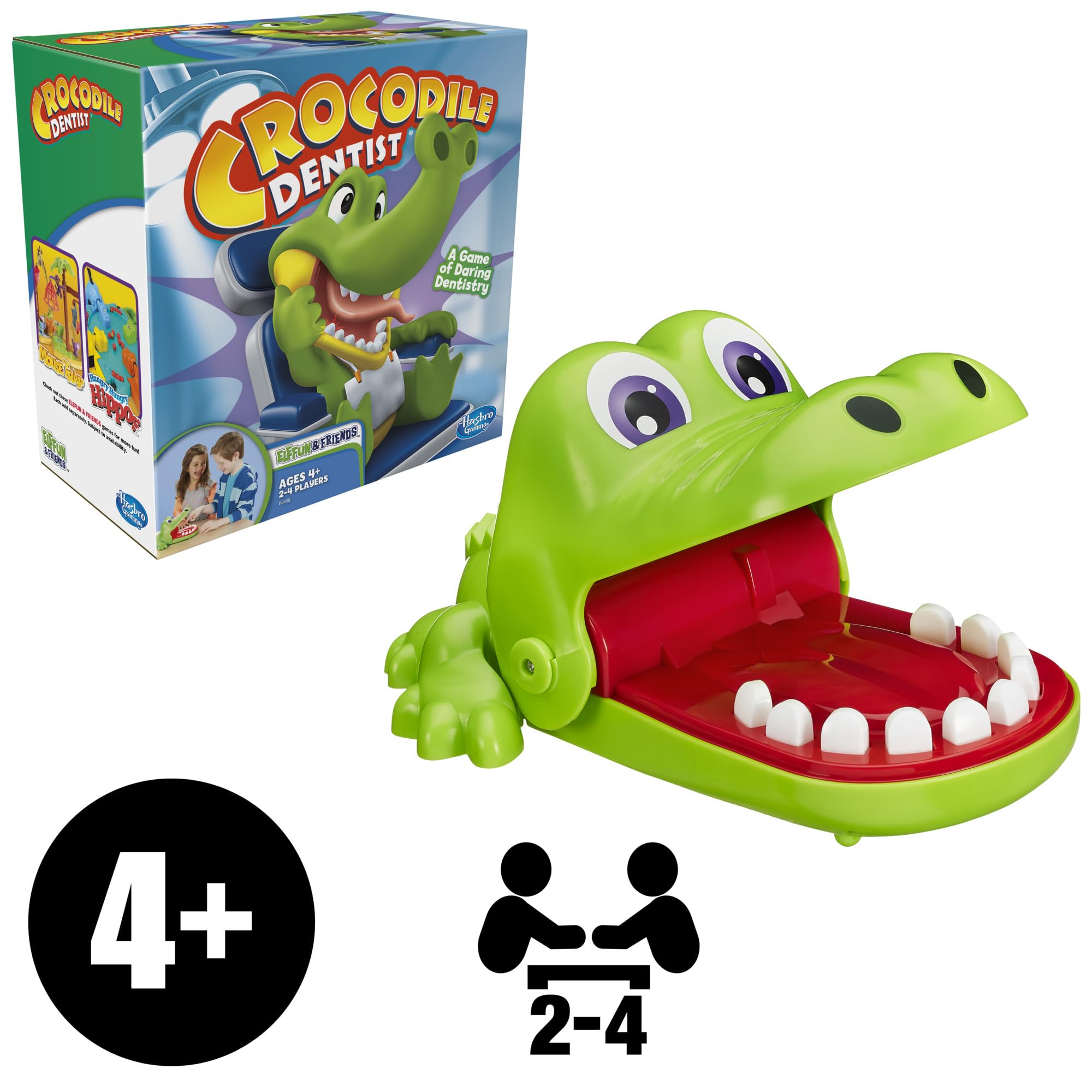 Hasbro Gaming Crocodile Dentist Kids Board Game, Ages 4 And Up (Amazon Exclusive)