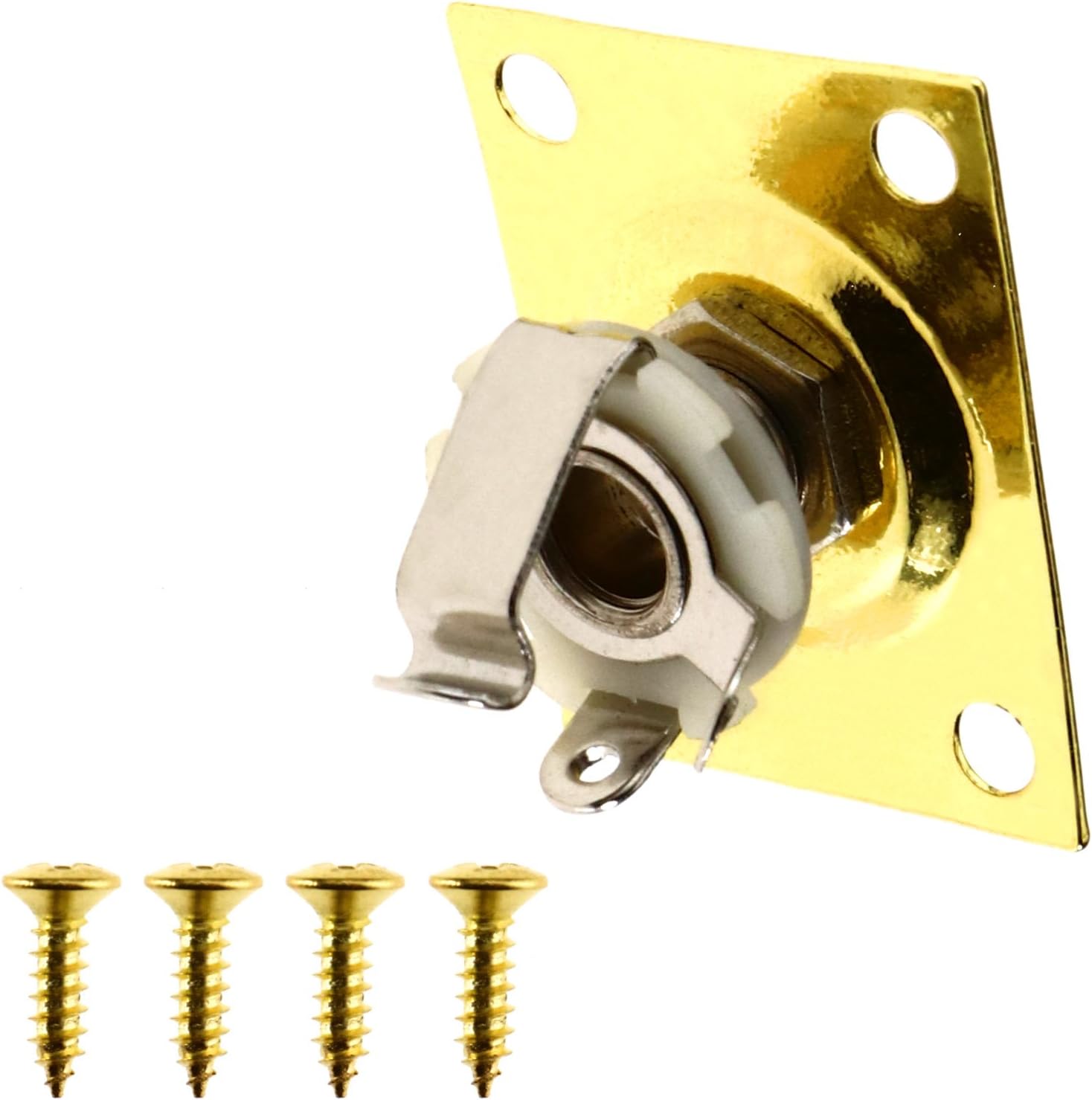 Gold Tone Square Electric Guitar Output Jack Plate Socket to fit