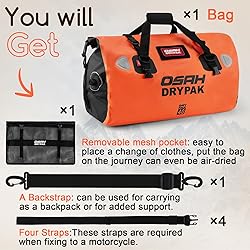 Waterproof Duffel Bag - Motorcycle Dry Bag Tail Bag