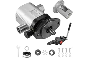 VEVOR Hydraulic Wood Log Splitter Pump Kit, 22GPM, 2 Stage 4000PSI Aluminum Hydraulic Gear Pump, with Valve Coupling Installation Base 3/4'' NPT Outlet 3600 RPM, for Small Engine Mounting Log Splitter