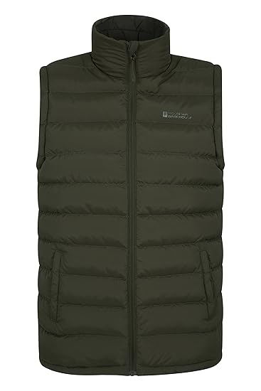 Mountain Warehouse Seasons Gepolsterte Weste - Wasserbeständig, warm, leichte Jacke mit Zwei Fronttaschen, leicht zu verstaue