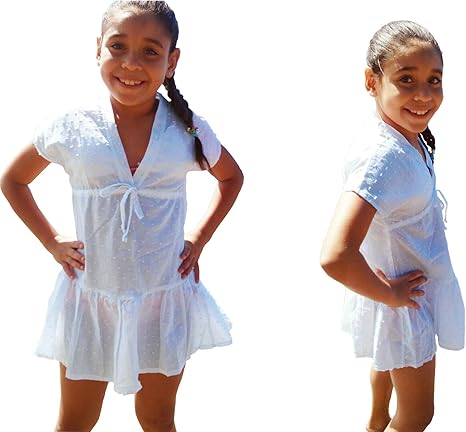 vestido infantil praia