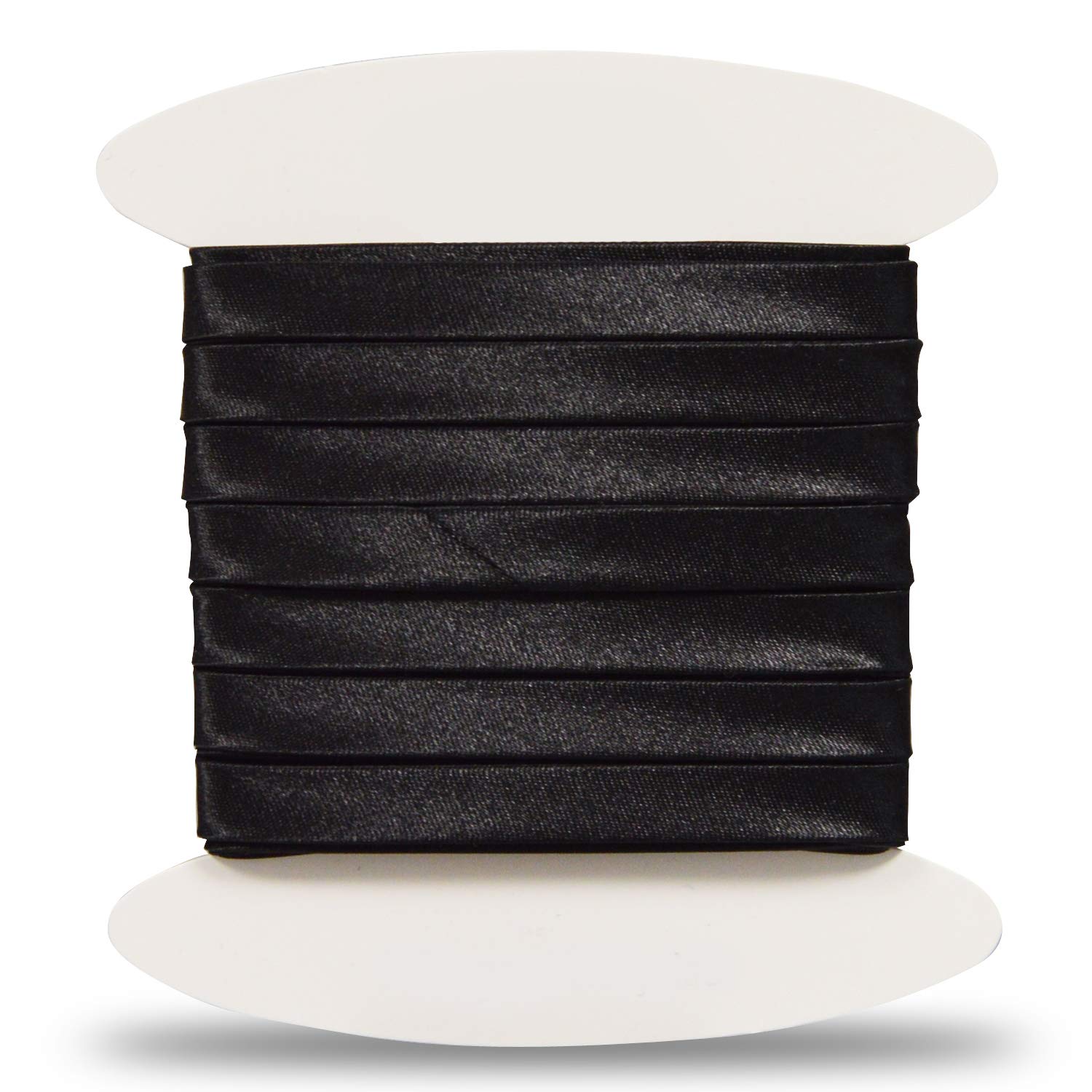 designers-factory Beautiful quality black satin bib - Satin bib ideal for sophisticated finishes. Also great for The exterior of your creations and for embroidering your sewing items. (by 5 metres,