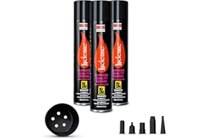 Lucienne Ultra-Refined Butane Fuel - Pure-Butane Refill Fluid for Torch with Nozzle Adapter - 5 Plastic Tips to Prevent Leakage - Sulfur-Free Lighter Gas Refill for A Efficient Burn (300 ml, 3 Pack)