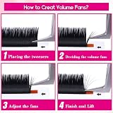 FADLASH Easy Fan Lashes DD Curl 0.05 15-20mm Mixed Length 12 Rows view 6
