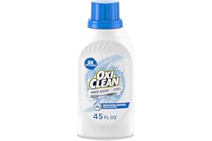 OxiClean White Revive Whitener & Stain Remover Liquid Additive, Water-Activated Oxygen Bleach for Laundry, 45 fl oz