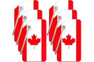 OIFEN 6 Pack Luggage Tags for Suitcases Canada Silicone Travel Suitcase Tag Baggage Bag Labels with Name Cards Privacy Protec