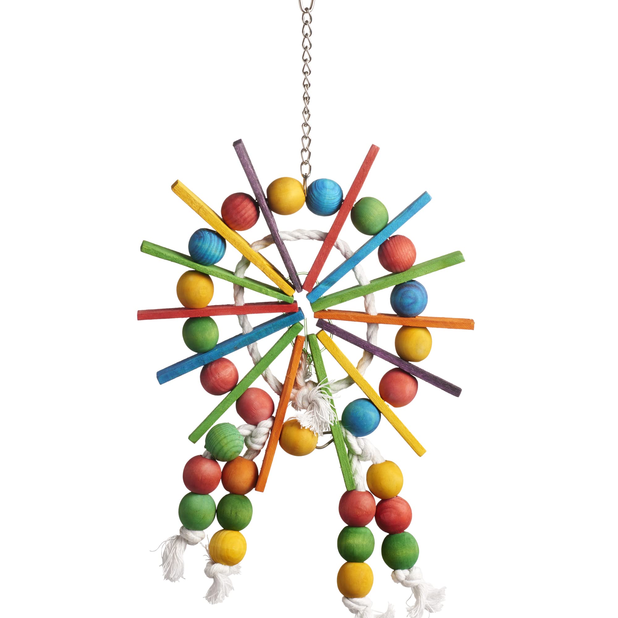 PREVUE PET PRODUCTS 60957 Bodacious Bites Ferris Wheel Bird Toy, Multicolor