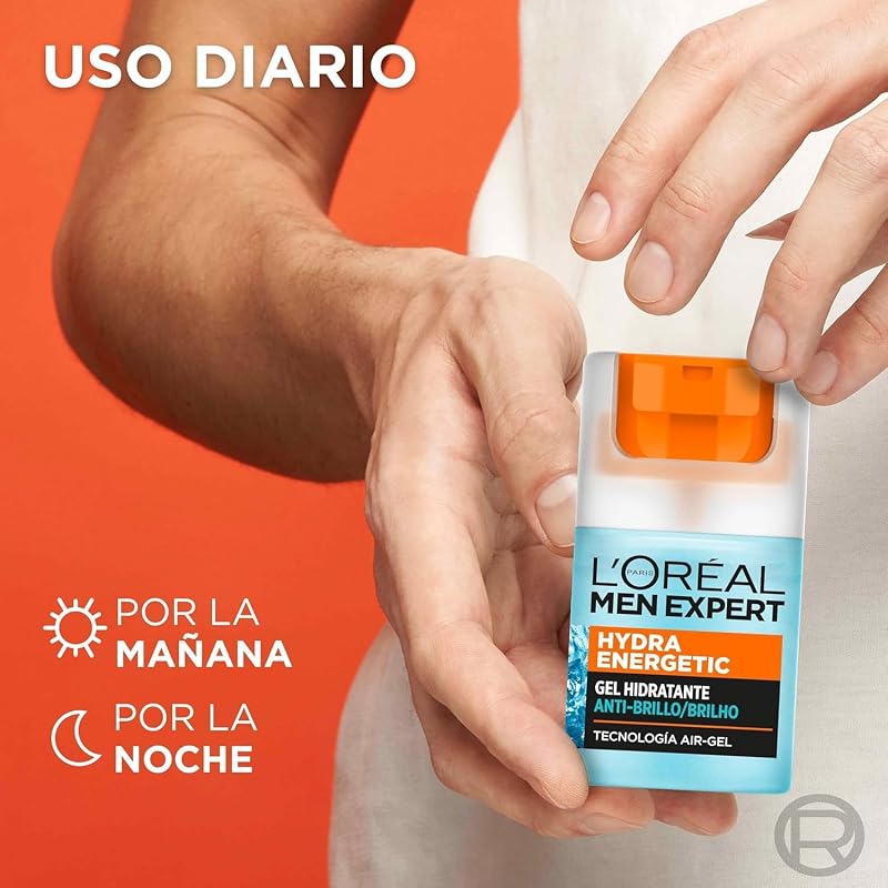 L'Oréal Paris Men Expert Hydra Energetic Fluido Polar Ultra Hidratante - 50 ml (Paquete de 1)