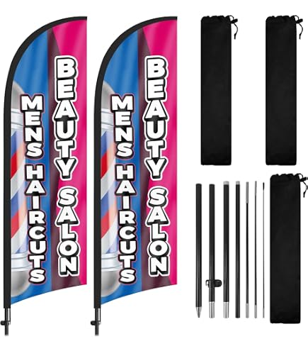 thumbnail image 2 of FeatherFlagNation 15' Swooper Flag Banner Kit – Includes Pole & Ground Spike 2 of 6