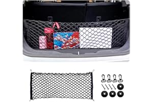 Cargo Net for Truck Bed,Super Elastic Stretch Truck Bed Extender with 4 Hooks,Road Trip Essentials Universal Trunk Organizer 