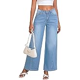 BubFee Women's Wide Leg Jeans High Waist Baggy Denim Pants