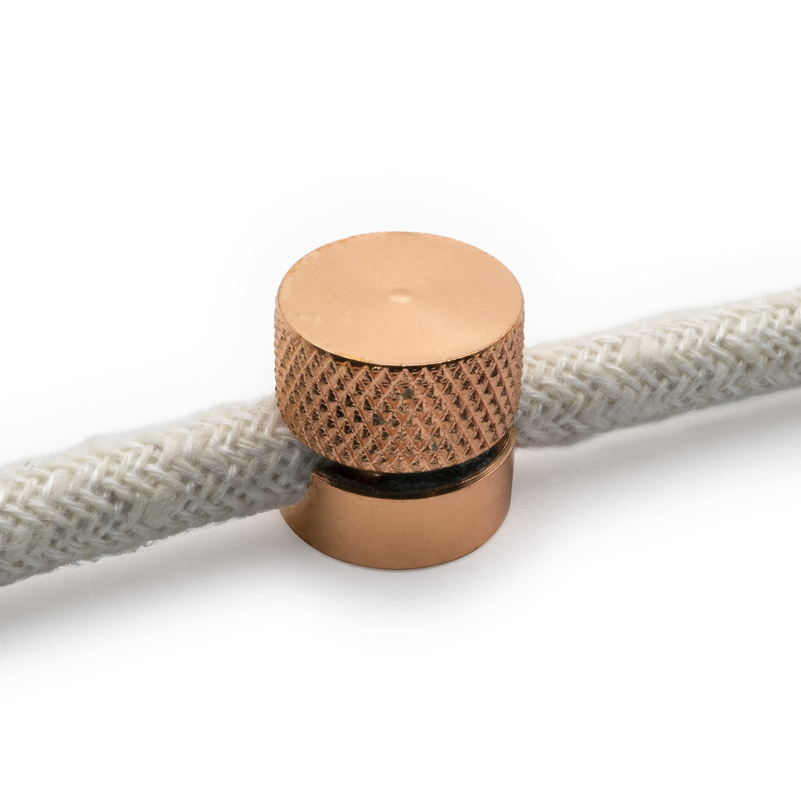 Amarcords - 4 Aluminum cable gland decentralizers with visible cable adjustment. For lamps and suspensions. Color COPPER