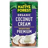Native Forest Organic Unsweetened Premium Coconut - 5.4 Fl Oz (Pack of 12) | Heavy Cream, Dairy Substitute, Dairy Free, Non-G