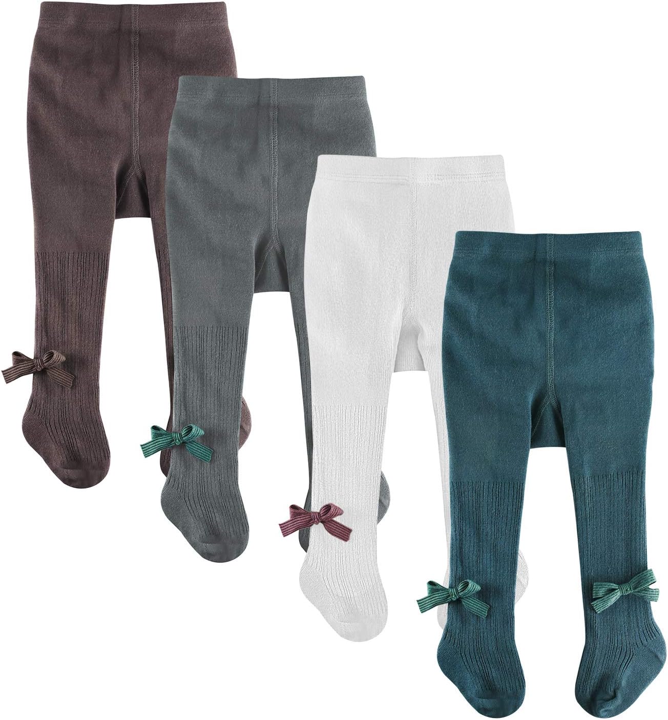 slaixiu Cotton Baby Girl Tights Cable Knit Seamless Toddler Leggings Pants Stockings