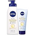 NIVEA Skin Firming Variety Pack with 16.9 Fl Oz Body Lotion and 6.7 Oz Gel-Cream
