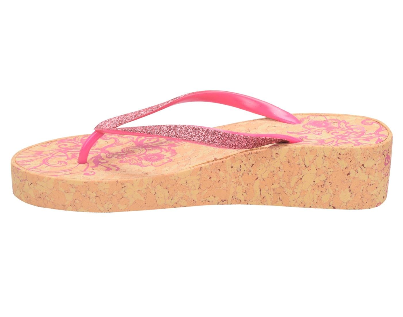 lil firestar women's & girls casual heel slippers (glitter straps)