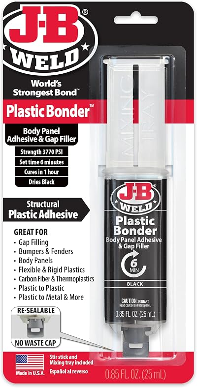 J-B Weld Simply 50139 PlasticBonder Black 25 ml Gap Filler Bonding