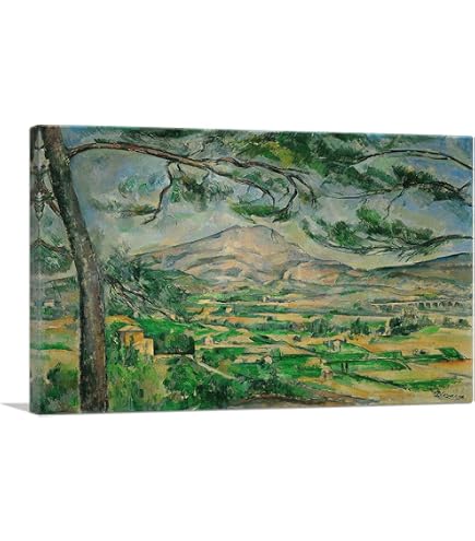 Amazon.com: Mont Sainte-Victoire with Large Pine Tree - Paul