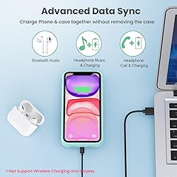 QTshine Battery Case for iPhone 11/XR, 2024