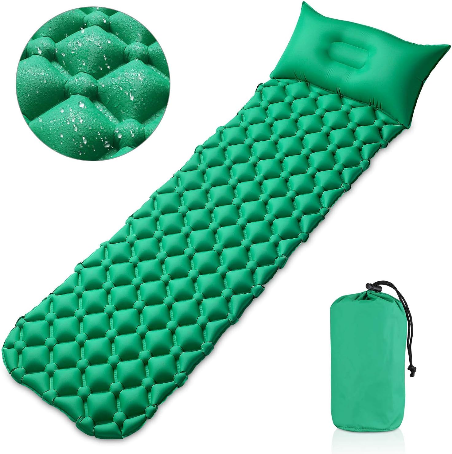 CooSpo Camping Isomatte Schlafmatte Wasserdicht Outdoor Aufblasbar ...