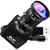 ELP High Speed USB Zoom Camera, 1080P/230fps, 4K/60fps, 12MP/30fps, USB3.0/2.0 Manual Focus Lightburn Cameras for Windows, Linux, Mac, Pi, Fast Frame 5-50mm 10X Zoom IMX577 Webcam for PC Jetson Nano