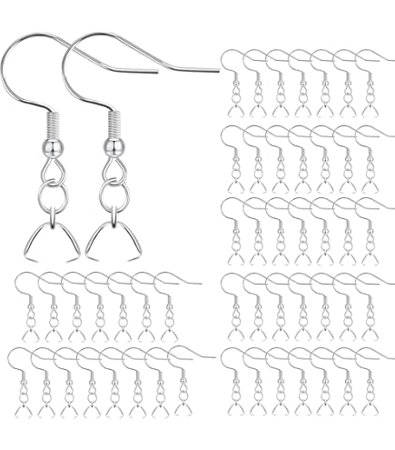Cousin Plated Silver Elegance Metal Findings-Lever Earrings 6/Pkg