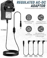 STRICH SPA-10 Guitar Pedal Power Supply 9V 1000mA 4-Way Daisy Chain view 2