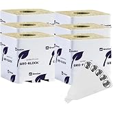 Grodan Rockwool Delta GRO Blocks | 4" Cube - Pack of 6 | + THCity Stakes