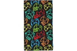 Perinsto Colorful Silhouettes Game Joystick Hand Towel Decorative Fingertip Towels Multipurpose for Bathroom Kitchen Gym and Spa, 27.5" X 15.7"