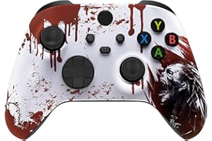 eXtremeRate Custom Shell for Xbox Series X & S Controller - Revitalize Your Controller - Blood Zombie Replacement Cover Front Housing Cover for Xbox Core Controller Wireless [Control NOT Included]