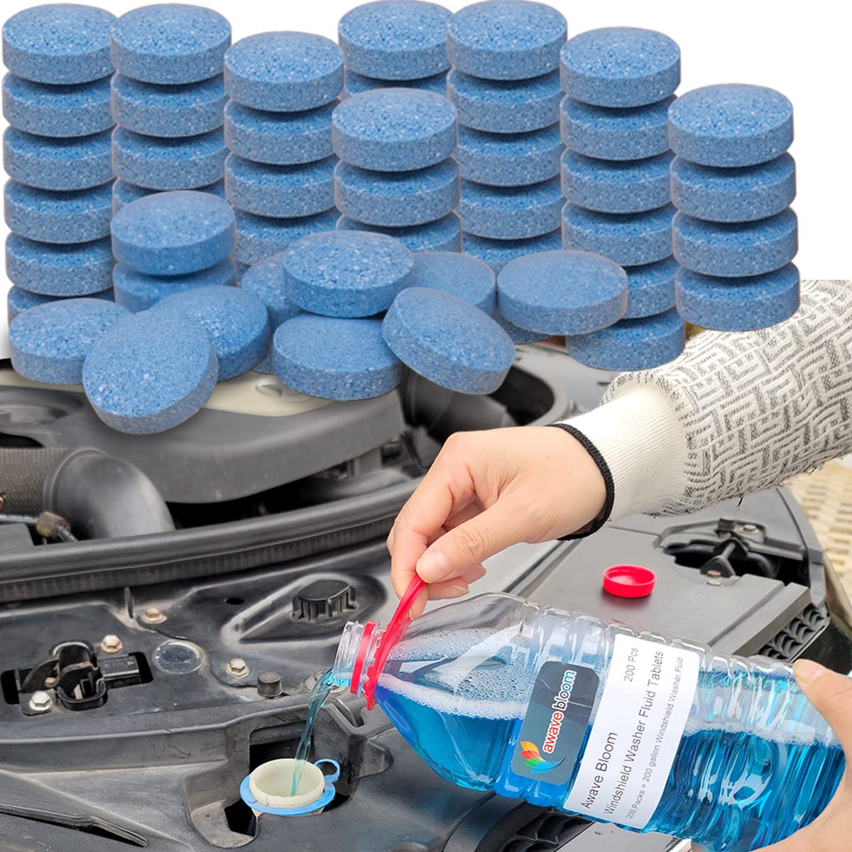 Mua 200 Pcs Windshield Washer Fluid Tablets,Wiper Fluid Concentrate,1