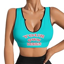 Custom Bras for Women Personalized Crop Tops with