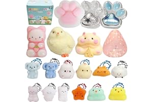 YIDAYES 19pcs Squishy Pack,Fidget Toys Kit,Include taba Squishies Party Favors for Kids 4-8 8-12 Treasure Box Toys for Classroom Birthday Xmas Gifts for Girls Boys Goodie Bag Stocking Stuffers for Kids Teens