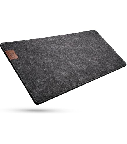 ELG, Mousepad Desk Mat MPEXL-DG, Feltro Premium, Porta-copo em