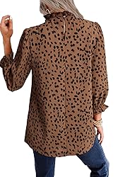 Avanova Women's Leopard Printed Ruffle Hem 3/4