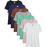 Andrew Scott Women's Color T Shirts |100% Superfine Combed Cotton |Short Sleeve Tops| Multi Packs