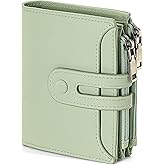 GAEKEAO Small Wallet for Women, Bifold RFID Blocking Credit Card Case Purse with Zipper Pocket