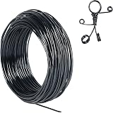 TennWell 12 Gauge Aluminum Craft Wire 2mm 100 ft Black Anodized Malable Strong