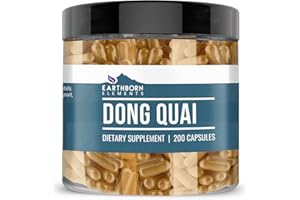 Earthborn Elements Dong Quai 200 Capsules, Pure & Undiluted, No Additives