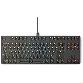 GLORIOUS Custom Gaming Keyboard - GMMK 85% Percent TKL Barebone - USB C Wired Mechanical Keyboard Kit - RGB Hot Swappable Switches &amp; Keycaps - Black Metal Top Plate