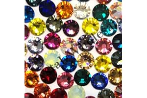 CRYSTAL-WHOLESALE 144 pcs Swarovski 2088 Xirius 30ss Crystal Flatback Rhinestones Round ss30 Assorted Mix Colors 6.4mm DIY Deco Bling Bracelet gems Stone