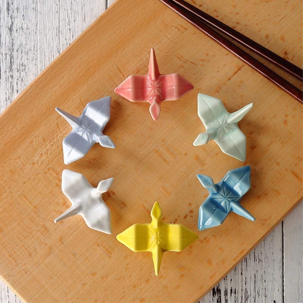 Amazon Kingzuo 千羽鶴箸置き 可愛い おもしろ かわいい 千羽鶴 箸置き 和食器 卓上小物 置物 インテリア 飾り物 家庭用 店用 誕生日プレゼント 6個セット Kingzuo 箸置き 通販