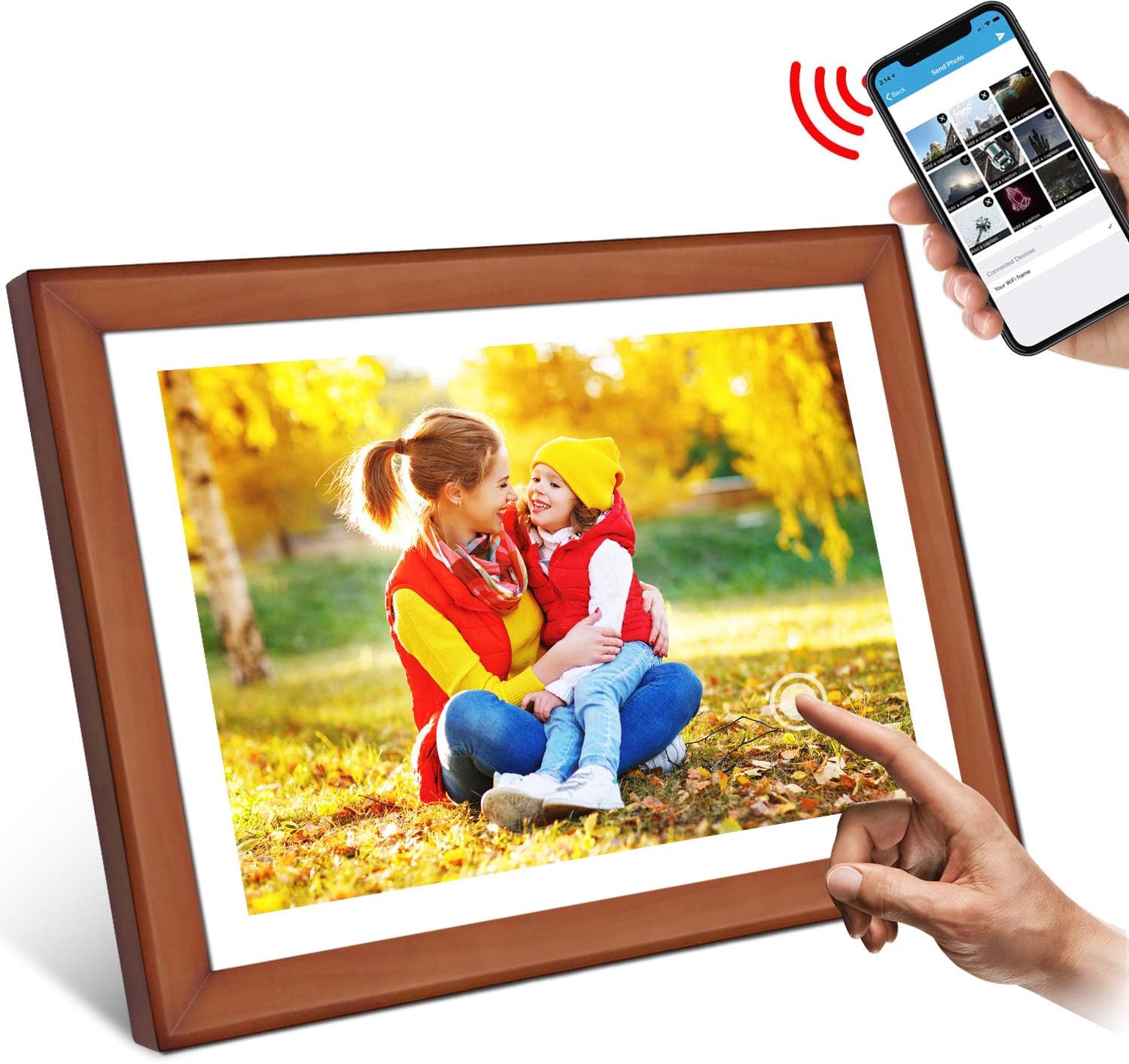 WiFi Digital Photo Frame, YENOCK 10.1" Touch Screen Amazon.co.uk
